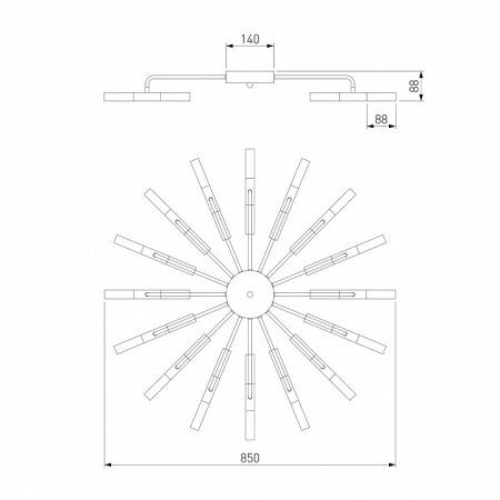 Открыть Потолочная люстра Bogate's Bastone 348 Smart Фото Потолочная люстра Bogate's Bastone 348 Smart