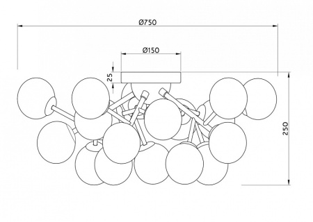 Фото Потолочная люстра Maytoni Dallas MOD545PL-20CH