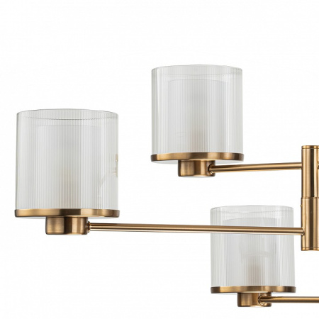 Открыть Люстра на штанге Indigo Bilancia 13023/6R Brass Фото Люстра на штанге Indigo Bilancia 13023/6R Brass