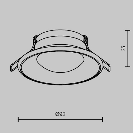 Фото Встраиваемый светильник Maytoni Spark DL096-GU10-W