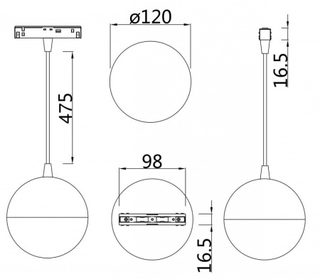 Фото Подвесной светильник Maytoni Kiat TR018-2-10W4K-W