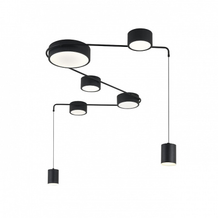 Открыть Потолочная люстра Indigo Modulo 14028/7С Black Фото Потолочная люстра Indigo Modulo 14028/7С Black