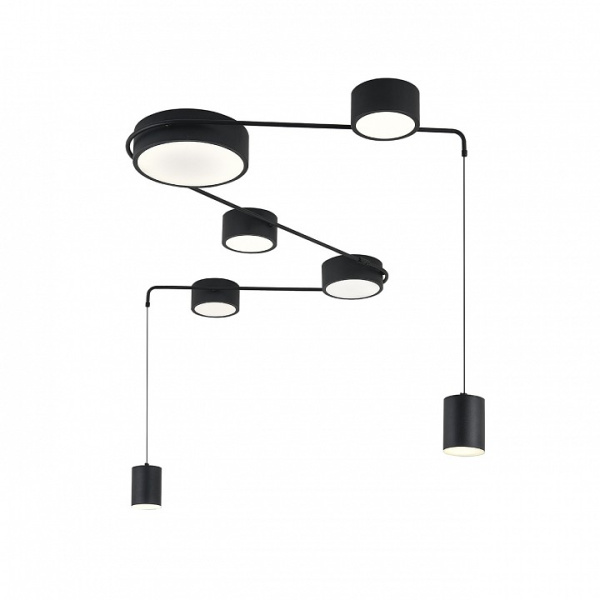 Фото Потолочная люстра Indigo Modulo 14028/7С Black