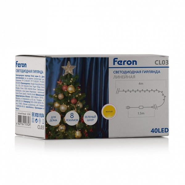 Фото Гирлянда Нить Feron CL03 32295