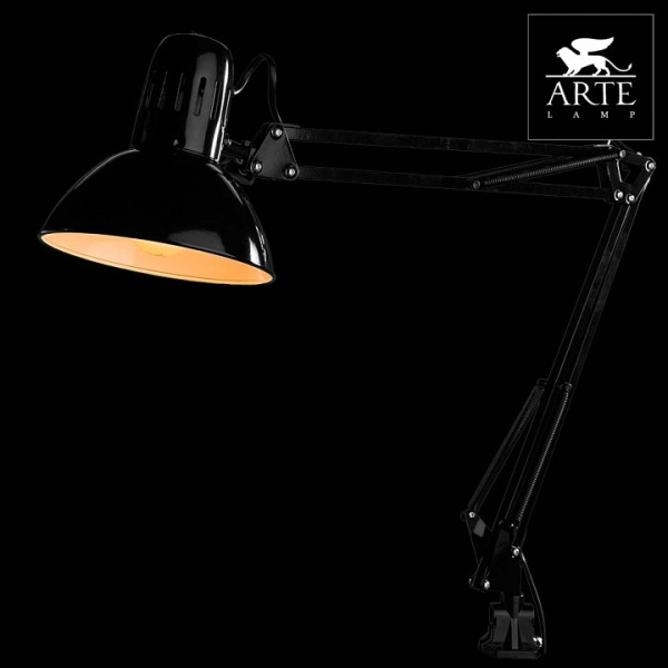 Фото Настольная лампа офисная Arte Lamp Senior A6068LT-1BK