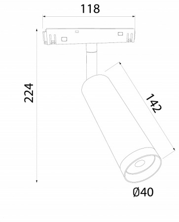 Фото Светильник на штанге Elektrostandard Slim Magnetic a061302