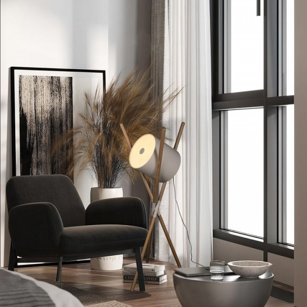 Открыть Торшер Loft it Bobbin 10245F White Фото Торшер Loft it Bobbin 10245F White