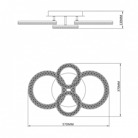 Фото Потолочная люстра Escada Alunit 10281/4LED