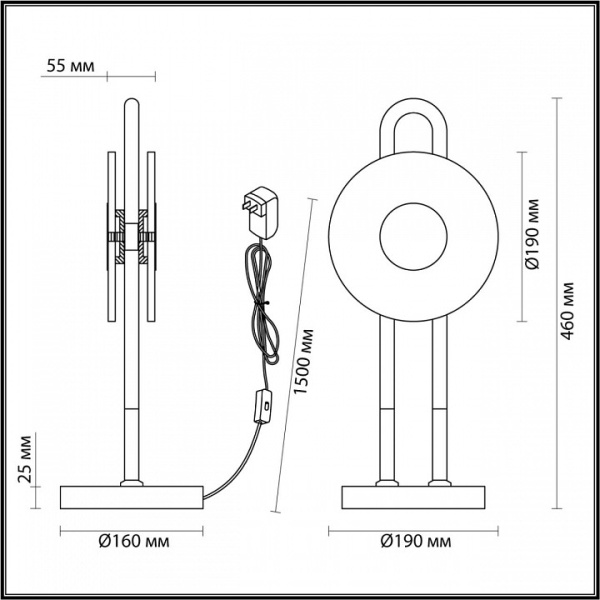 Фото Настольная лампа декоративная Odeon Light Magnet 5407/12TL