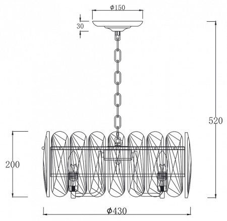 Фото Подвесной светильник Escada Arabana 2114/6S Gold