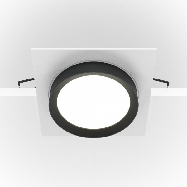 Открыть Встраиваемый светильник Maytoni Hoop DL086-GX53-SQ-WB Фото Встраиваемый светильник Maytoni Hoop DL086-GX53-SQ-WB