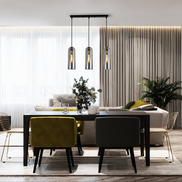 Фото Подвесной светильник Escada Damask 10195/3S Smoke