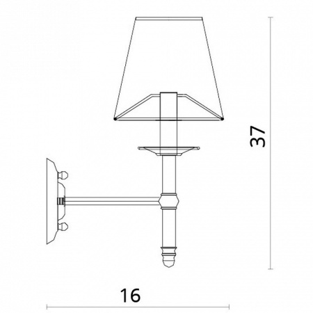 Фото Бра Divinare Candela 1162/01 AP-1