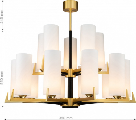 Фото Люстра на штанге Favourite Maximo 2623-15P