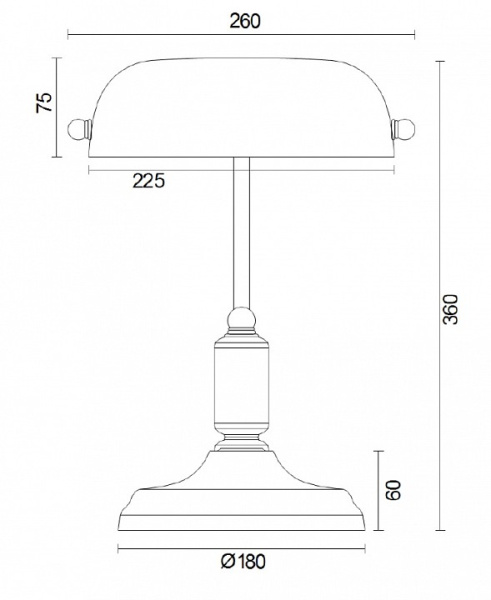 Фото Настольная лампа офисная Maytoni Kiwi Z153-TL-01-BS
