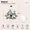 Фото Подвесная люстра Maytoni Dallas MOD545PL-24B