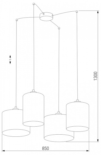 Фото Подвесная люстра TK Lighting Juta 6585 Juta