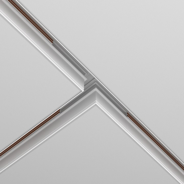 Фото Соединитель T-образный для треков встраиваемых Maytoni Accessories for tracks Exility TRA034CT-42W
