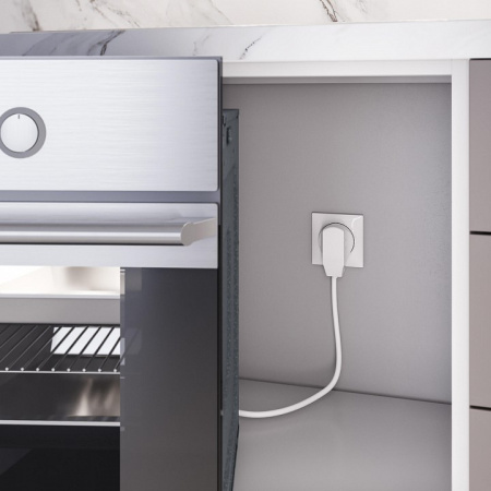 Фото Розетка силовая для электроплиты с вилкой Werkel белый W1189201