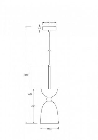 Фото Подвесной светильник Maytoni Cloches MOD113PL-01W