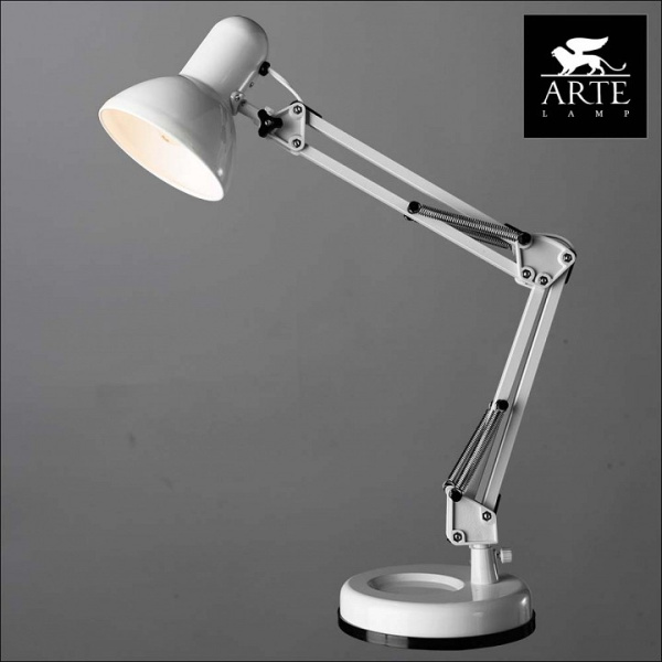Фото Настольная лампа офисная Arte Lamp Junior A1330LT-1WH