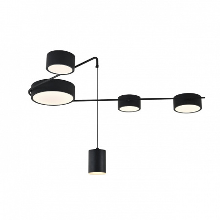 Открыть Потолочная люстра Indigo Modulo 14028/5С Black Фото Потолочная люстра Indigo Modulo 14028/5С Black
