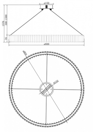 Фото Подвесной светильник Freya Tier FR5257PL-L32CH