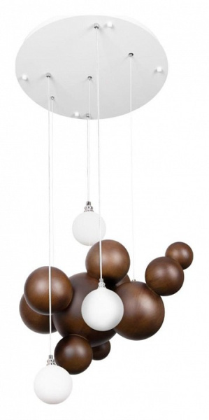 Открыть Подвесная люстра Loft it Ginger 10161 Dark wood Фото Подвесная люстра Loft it Ginger 10161 Dark wood