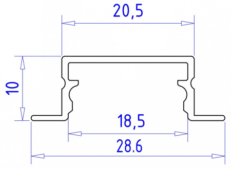 Фото Профиль встраиваемый Ambrella Light GP GP1200AL
