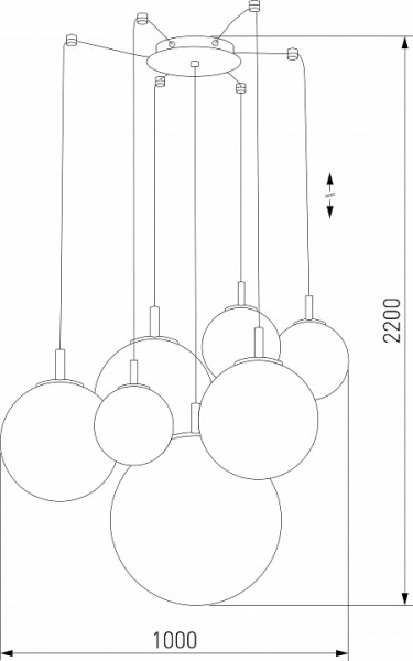 Фото Подвесная люстра TK Lighting Cadix 4608 Cadix Gold