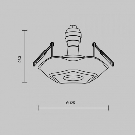 Фото Встраиваемый светильник Maytoni Gyps DL284-1-01-W