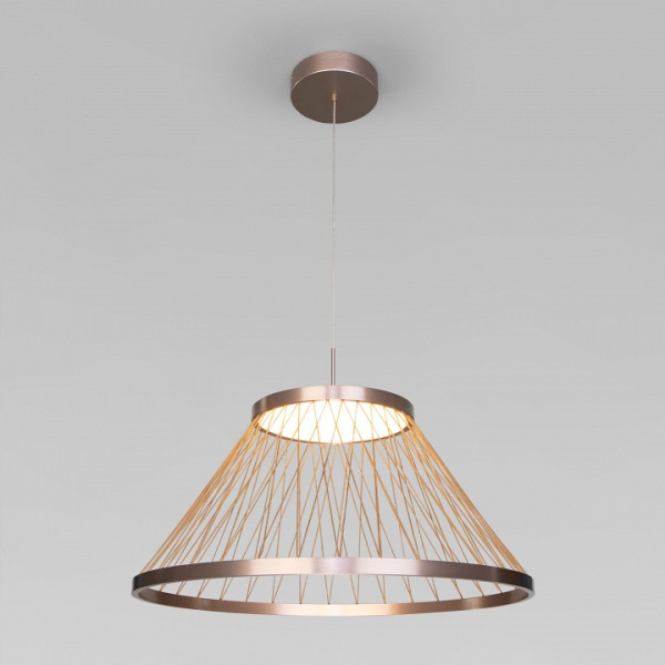 Фото Подвесной светильник Eurosvet Cesta 40017/1 LED коричневый