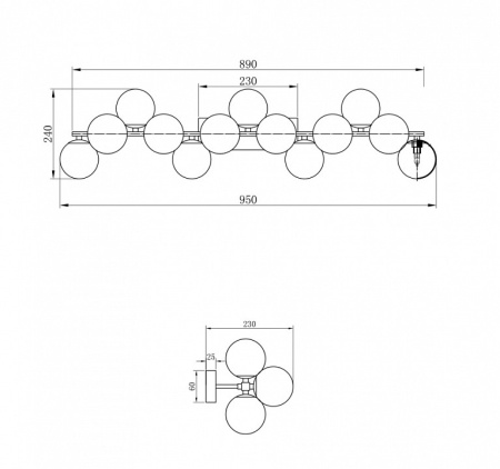 Фото Светильник на штанге Maytoni Dallas MOD547WL-13G