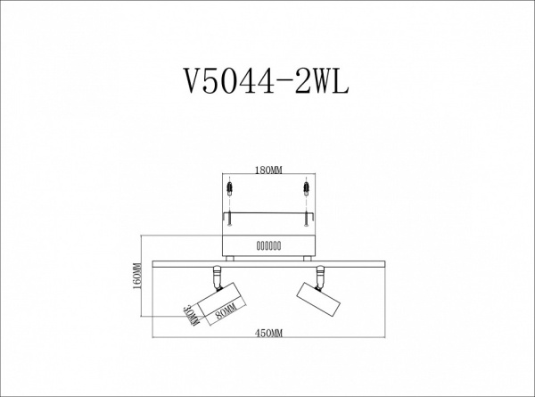 Фото Спот Moderli Right V5044-2WL