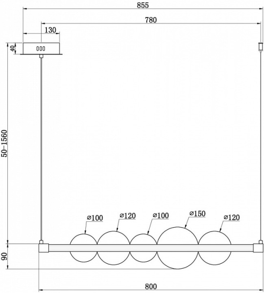 Фото Подвесной светильник Freya Glaze FR5396PL-L11BS