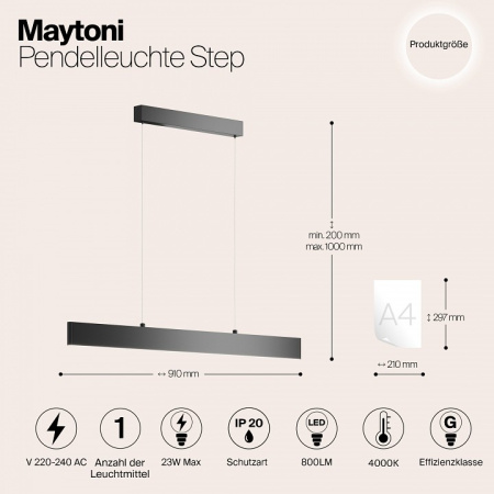 Фото Подвесной светильник Maytoni Step P010PL-L23W4K