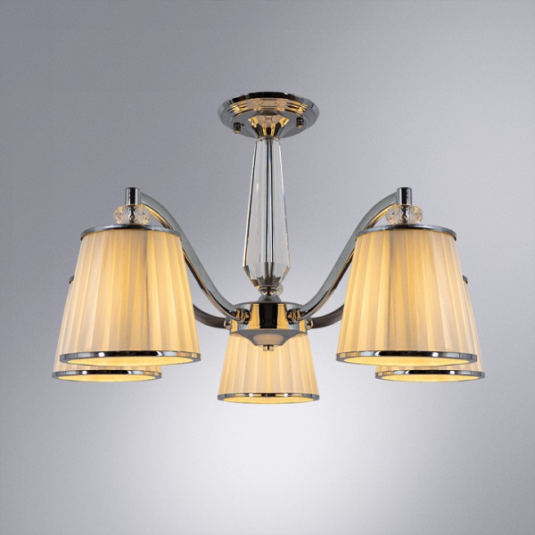 Открыть Люстра на штанге Arte Lamp Talitha A4047PL-5CC Фото Люстра на штанге Arte Lamp Talitha A4047PL-5CC