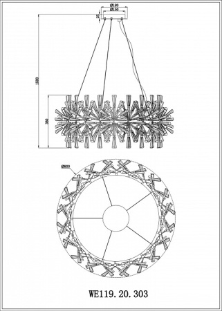 Фото Подвесная люстра Wertmark Floriane WE119.20.303