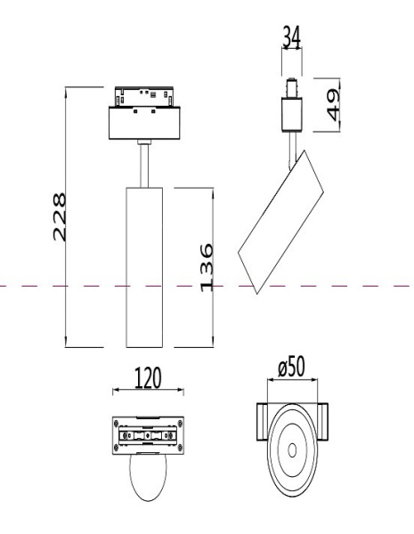 Фото Светильник на штанге Maytoni Focus LED TR019-2-10W4K-W