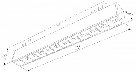 Фото Встраиваемый светильник Elektrostandard Slim Magnetic a067376