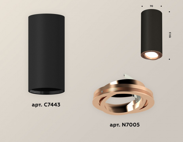 Открыть Накладной светильник Ambrella Light XS XS7443005 Фото Накладной светильник Ambrella Light XS XS7443005