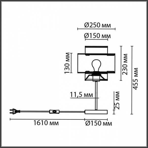 Фото Настольная лампа декоративная Lumion Launa 8043/1T