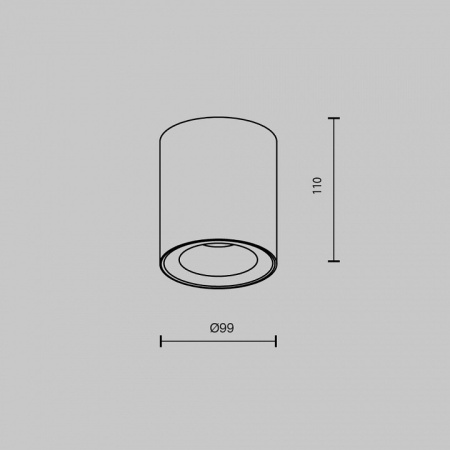 Фото Накладной светильник Maytoni Spark C094-GU10-W