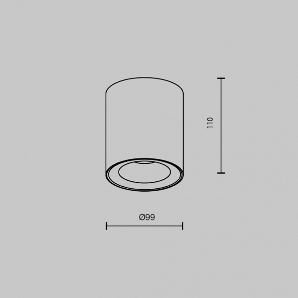 Фото Накладной светильник Maytoni Spark C094-GU10-W