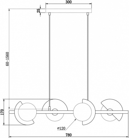 Фото Подвесная люстра Freya Sepia FR5391PL-04CFL