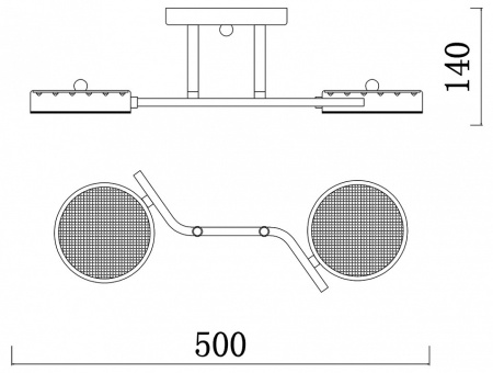 Открыть Светильник на штанге Escada Starlight 10273/2LED Фото Светильник на штанге Escada Starlight 10273/2LED