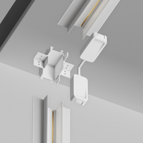 Фото Соединитель угловой внутренний для треков встраиваемых Maytoni Accessories for tracks Radity TRA084CT-12W