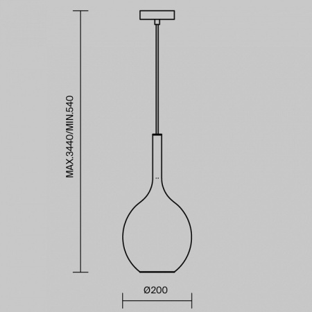 Фото Подвесной светильник Maytoni Duality MOD271PL-01B3