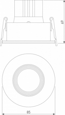 Фото Встраиваемый светильник Elektrostandard Artis a066135