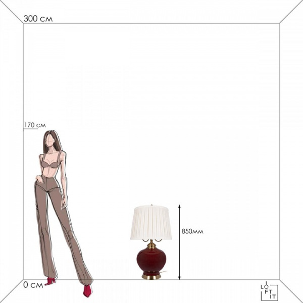 Фото Настольная лампа декоративная Loft it Ruby 10267T/L